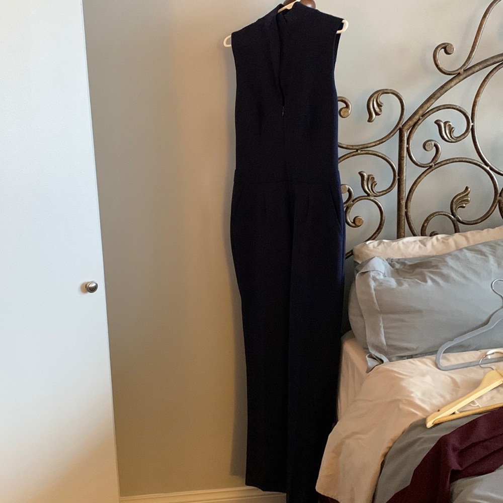 Navy jumpsuit with pockets